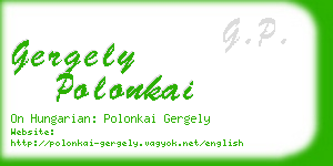 gergely polonkai business card